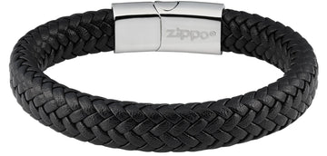 Braided leather bracelet