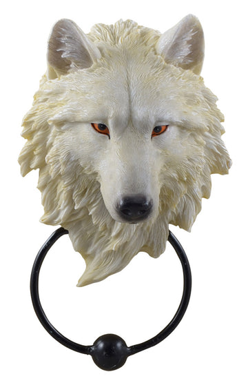 Türklopfer Weißer Wolfskopf