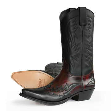 3241 Florentic Negro Flora Rojo Dirty