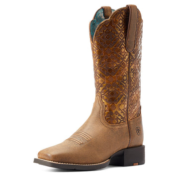 WMS Primera Stretchfit Gold Western Boot