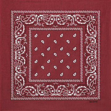 BANDANA-01 - bordeaux