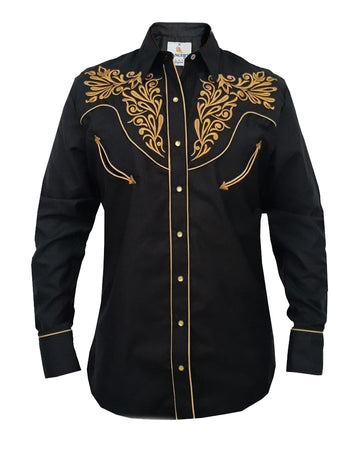 TRAVIS WESTERN SHIRT BLACK