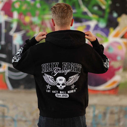 Kapuzenjacke Billy Eight Garage Logo