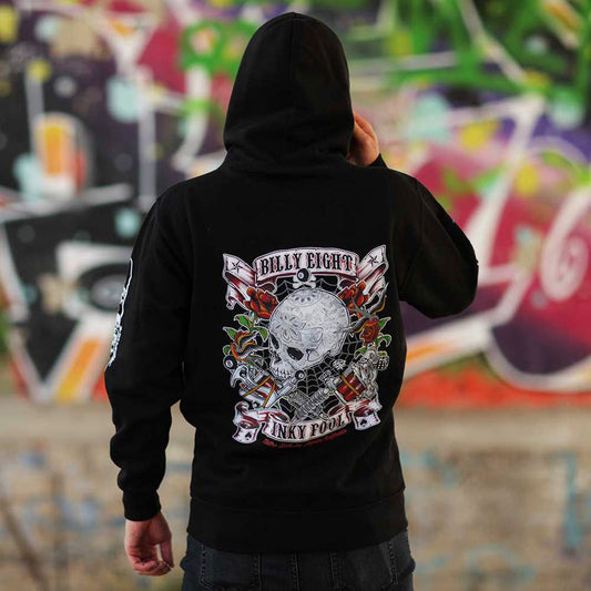 Kapuzenjacke Billy Eight Inky Fool Logo