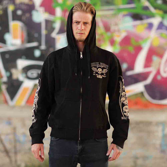 Kapuzenjacke Billy Eight Racer Logo