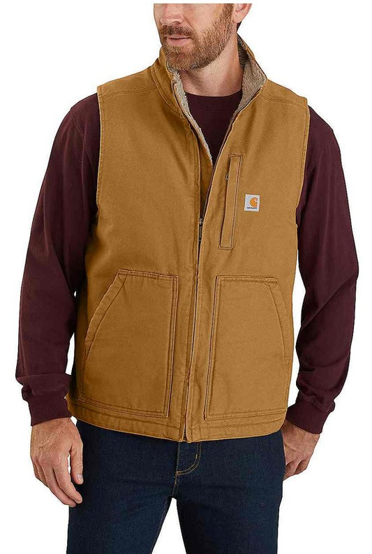 Washed Duck Sherpa Lined Mock Neck 104277