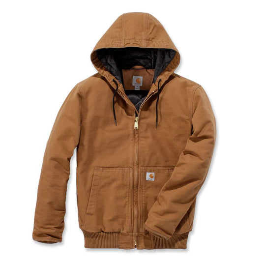WASHED DUCK ACTIVE JACKET BROWN INSULATED