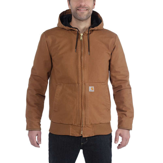 WASHED DUCK ACTIVE JACKET BROWN INSULATED