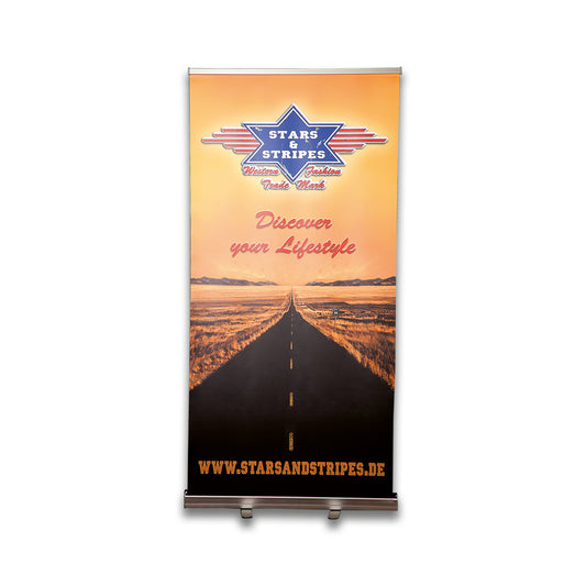 STARS & STRIPES ROLL UP DISPLAY