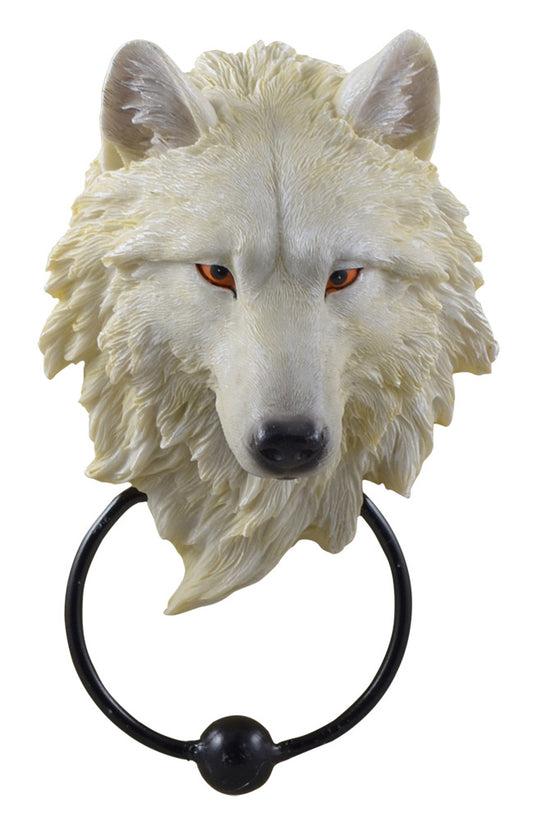 Türklopfer Weißer Wolfskopf