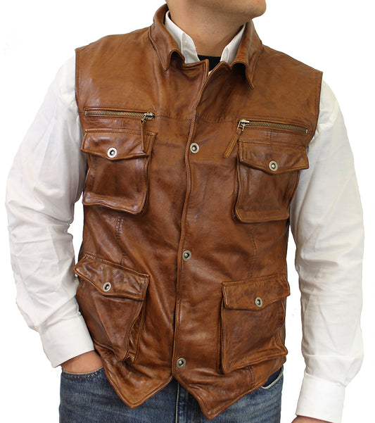 Vest SK cognac-br.
