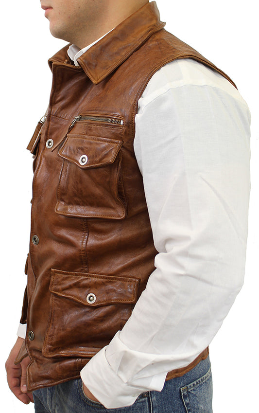 Vest SK cognac-br.