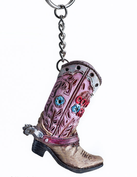 Cowgirls Rock Keychain