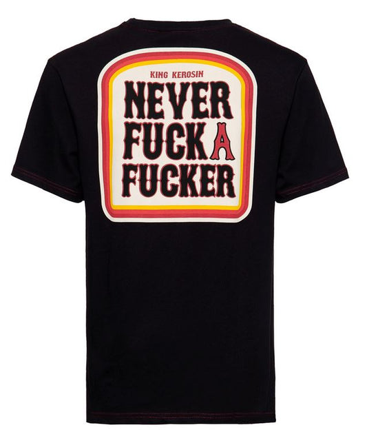 Classic Contrast Seam T-Shirt "Never"