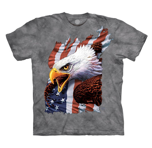 Patriotic Scream Eagle Adult T-Shirt