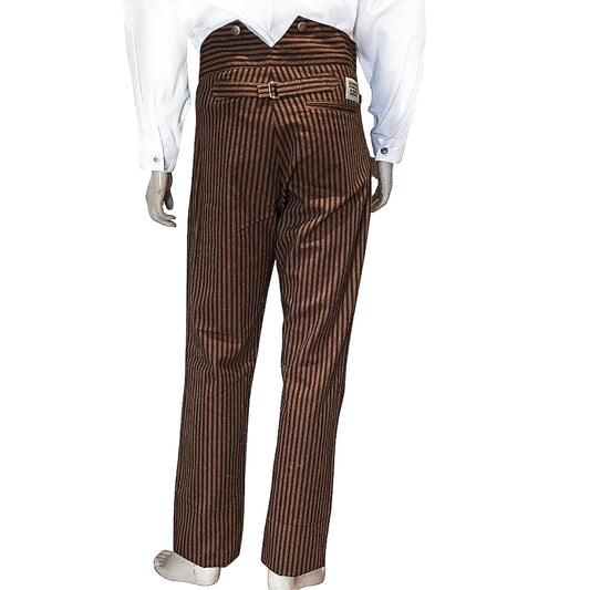 Striped Outlaw Pants brown