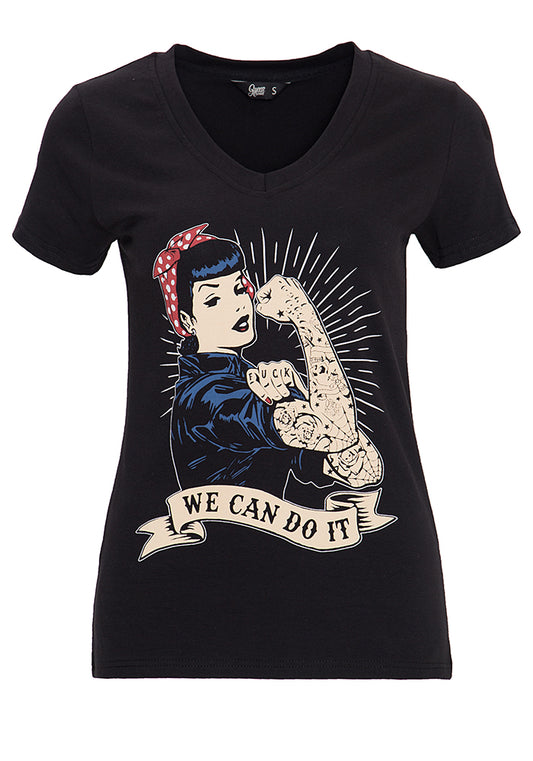 T-Shirt  We Can Do It  Schwarz