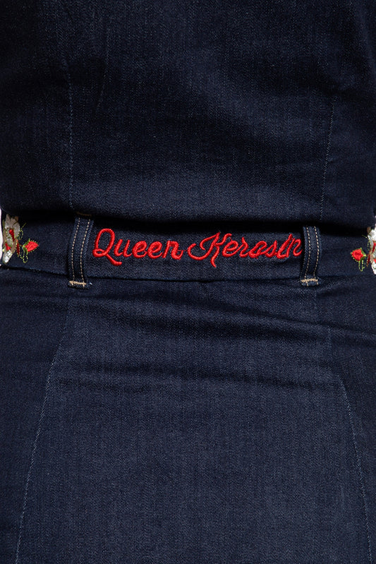 Denim Swing Kleid Blau