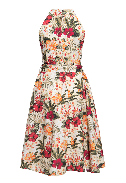 Swing Kleid Hawaiian Flowers