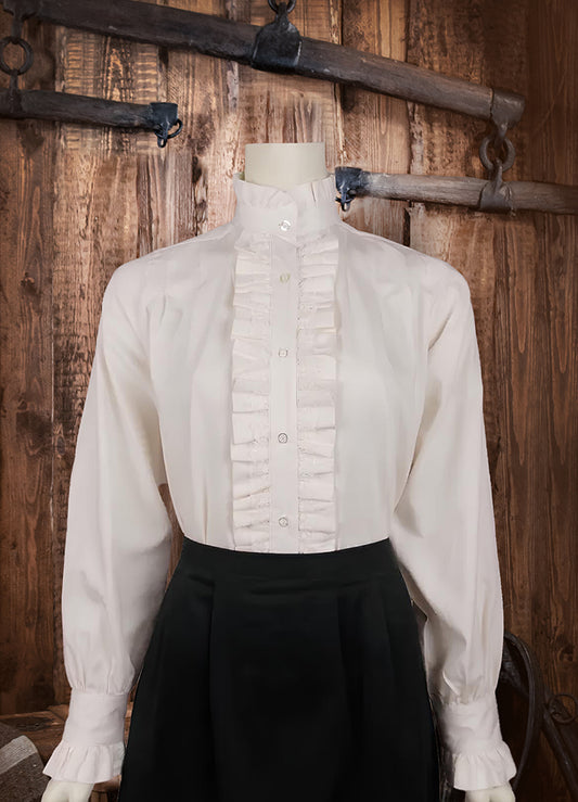 Ruffle-Front Blouse