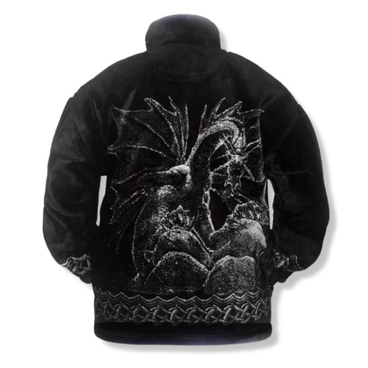 Fleece Jacke Black Dragon