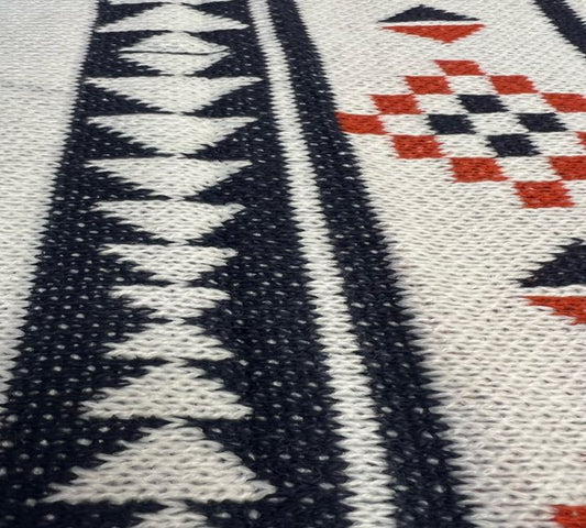 WESTERN PONCHO WHITE