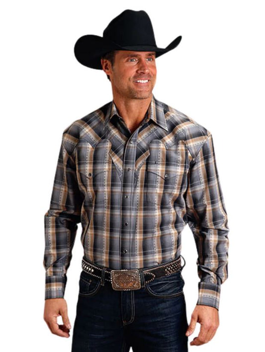 Stetson Mens Diamond Back Dobby Shirt