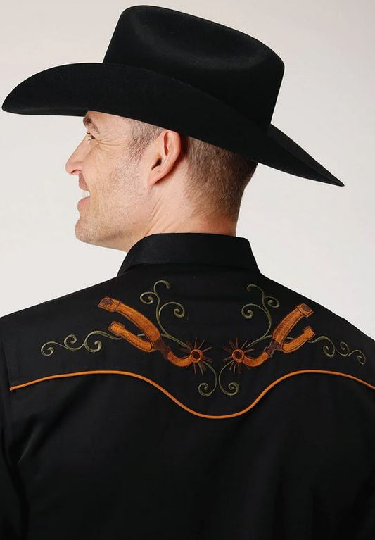Roper Mens Poly Rayon Retro Shirt