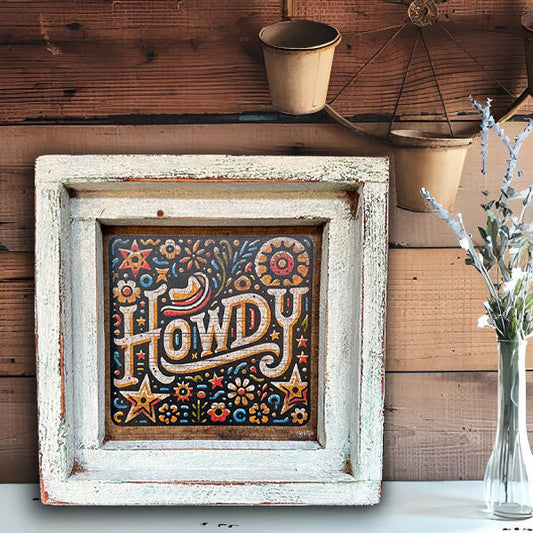 Howdy - Gerahmtes Bild