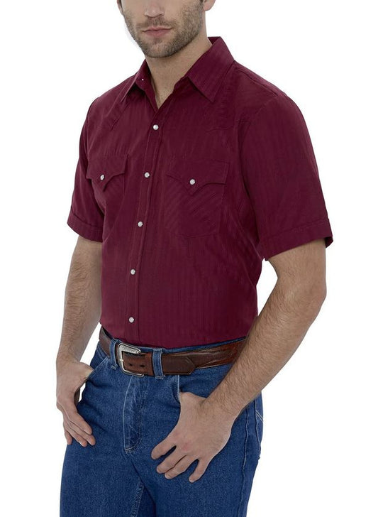 BILLY WESTERN SHIRT BURGUNDY