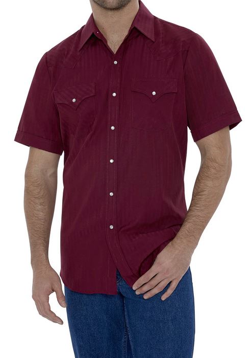 BILLY WESTERN SHIRT BURGUNDY