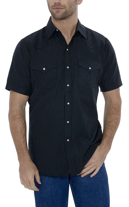 GEORGE WESTERN SHIRT BLACK