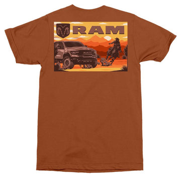 DODGE RAM T-SHIRT COWBOY RIDING