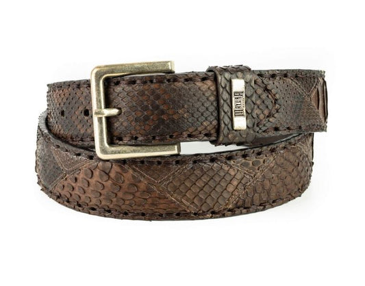 Belt in Castana Python