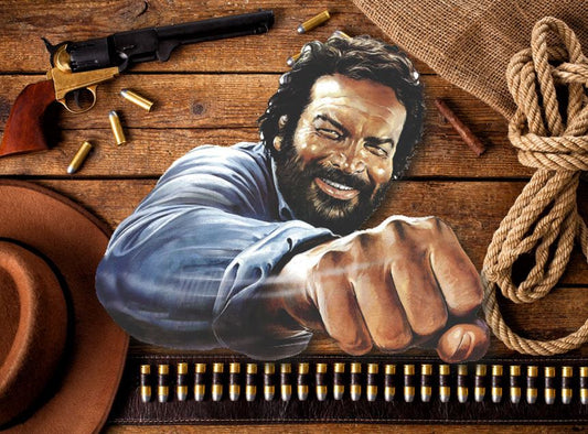 3D-Blechschilder Bud Spencer Faust