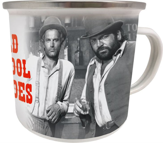 Emaille-Becher Old School Heroes