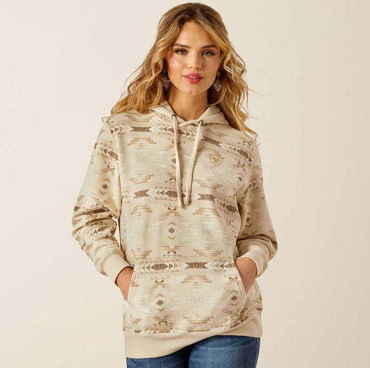 ARIAT LOGO 2.0 HOOD SNDSTN SW PRNT