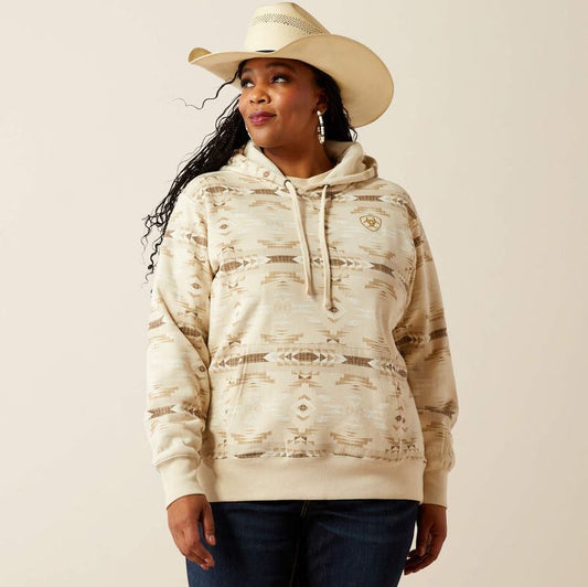 ARIAT LOGO 2.0 HOOD SNDSTN SW PRNT