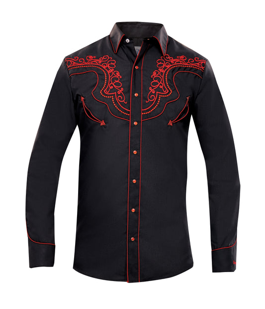 CLINT WESTERN SHIRT BLACK
