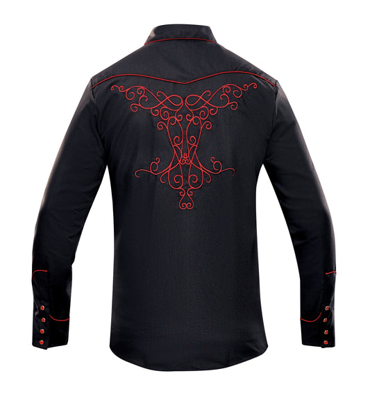 CLINT WESTERN SHIRT BLACK