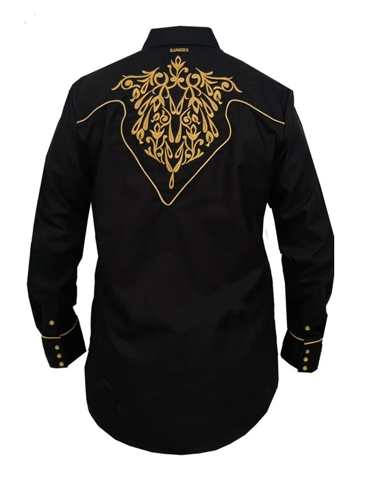 TRAVIS WESTERN SHIRT BLACK