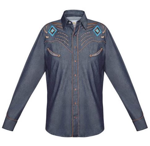 NESH WESTERN SHIRT DENIM