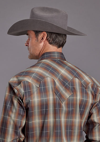 Stetson Cowboyhemd Herren Braun