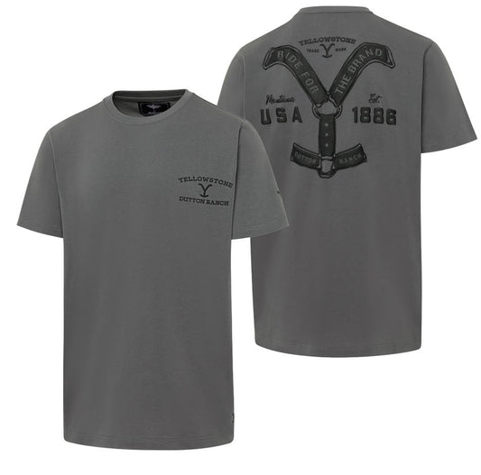 YELLOWSTONE T-Shirt Ride for the Brand grey