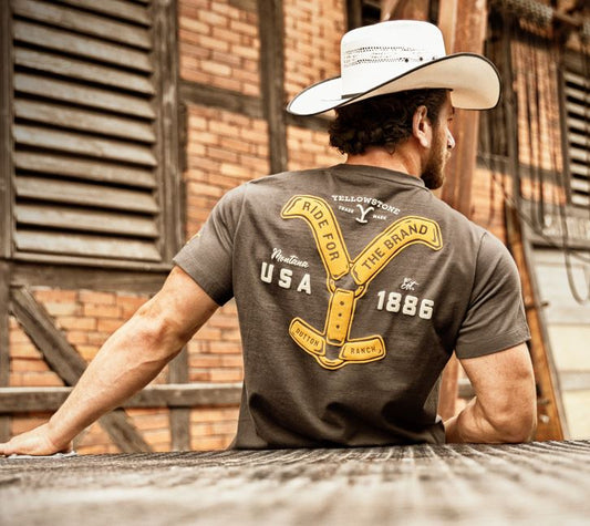 YELLOWSTONE T-Shirt Ride for the Brand anthracite