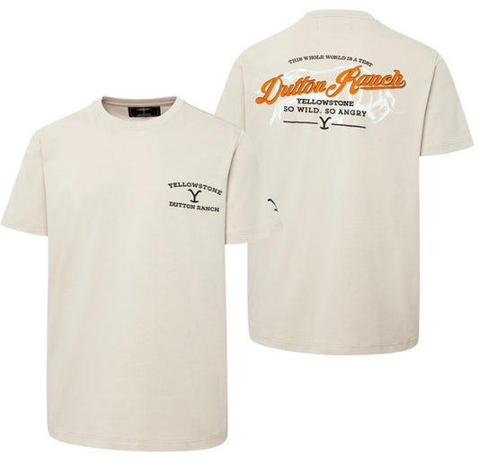 YELLOWSTONE T-Shirt so wild so angry beige