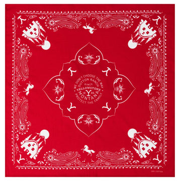 YELLOWSTONE BANDANA-17 -red