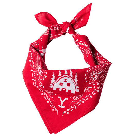 YELLOWSTONE BANDANA-17 -red