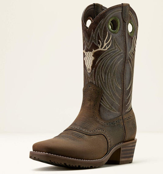 Hybrid Roughstock Antler Cowboy Boot