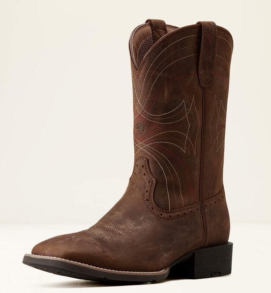 SPORT WIDE SQUARE TOE DISTRESSED